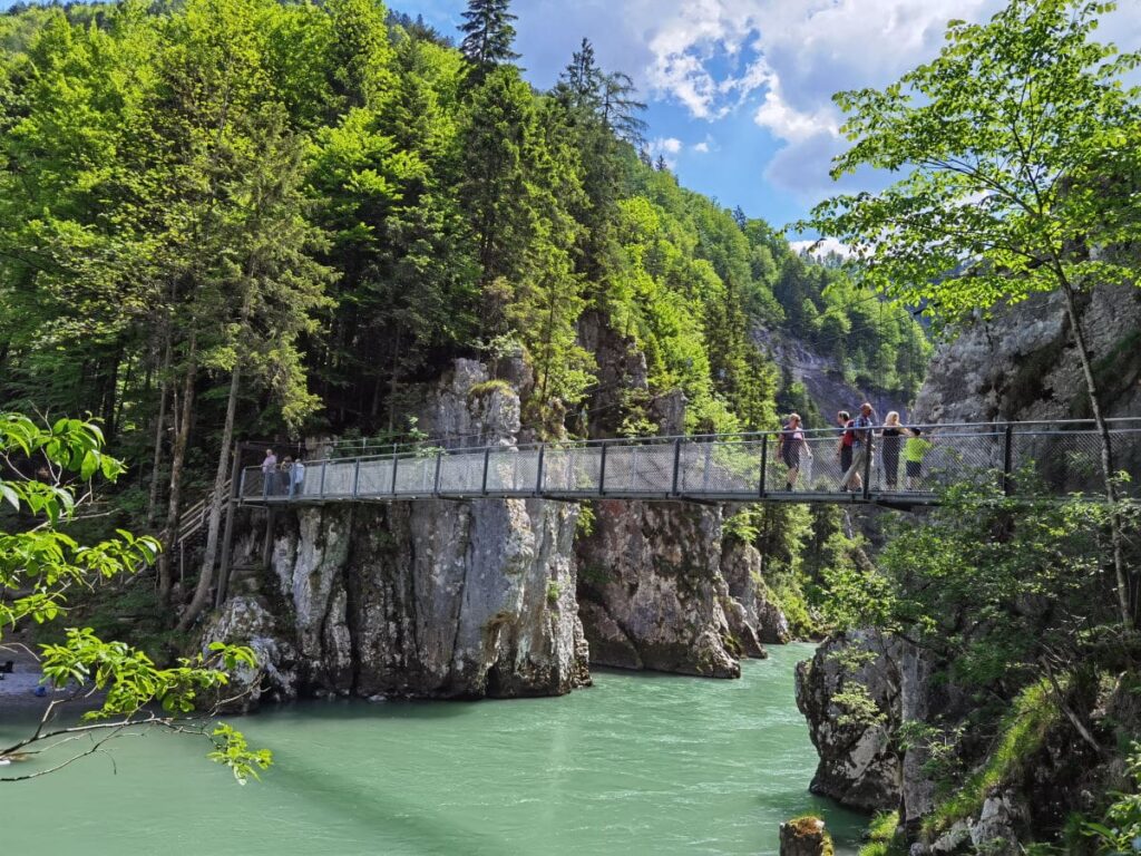 Entenlochklamm Rundweg - bei Klobenstein über die zwei Hängebrücken wandern