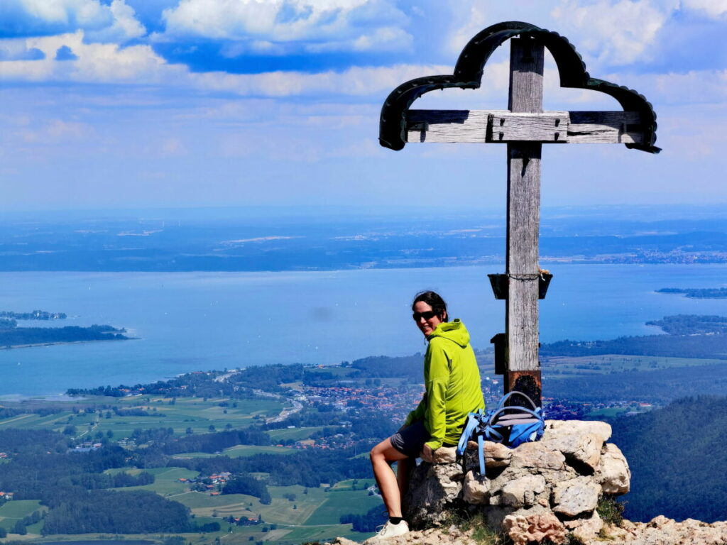 In den Chiemgauer Alpen wandern - und auf den Chiemsee schauen. Geheimtipp Laubenstein!