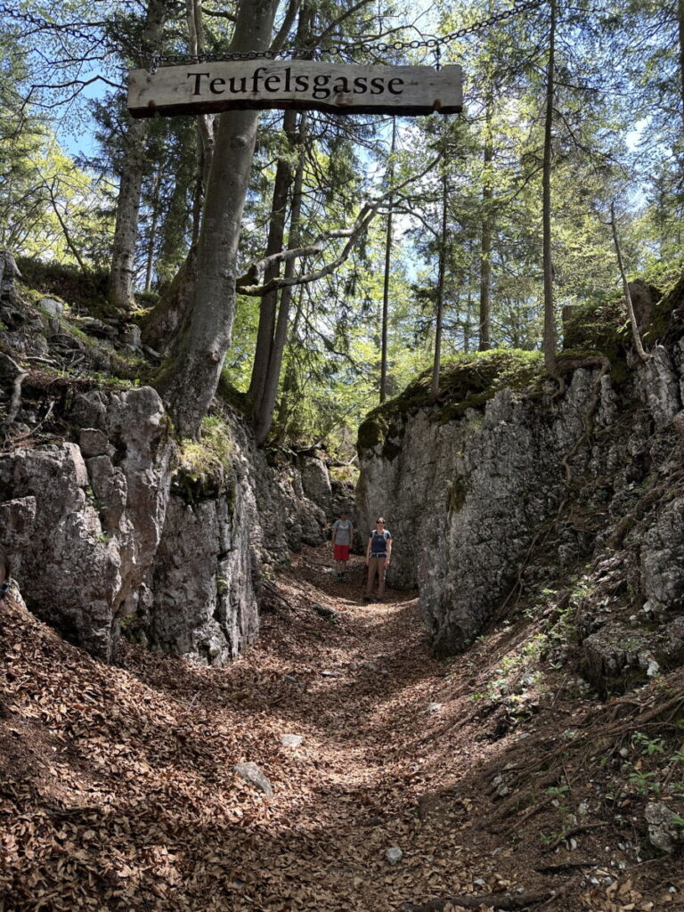 Der Beginn der Teufelsgasse