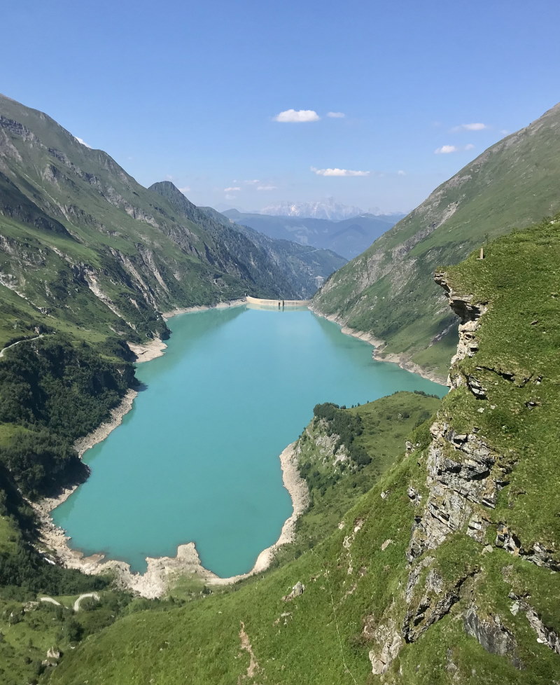 Bergseen Österreich: Blick vom Mooserboden Stausee auf den Wasserfallboden